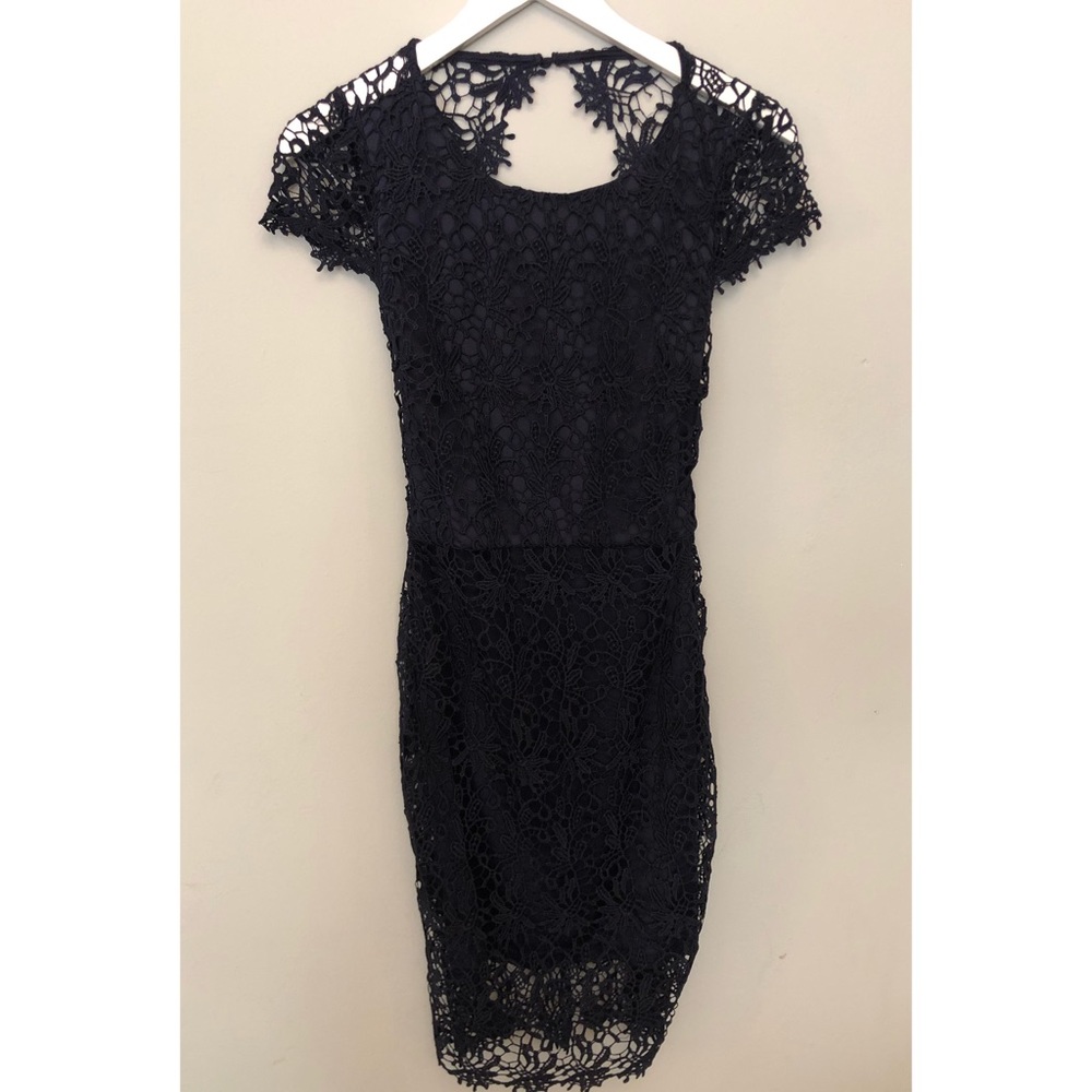 Small Harper Navy Blue Lace Dress